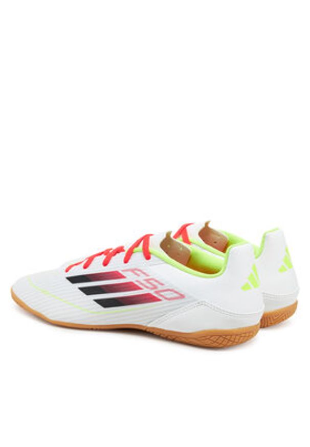 Adidas - adidas Buty do piłki nożnej F50 Club Indoor IE1222 Biały. Kolor: biały. Materiał: skóra