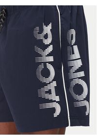 Jack & Jones - Jack&Jones Szorty kąpielowe Maui 12275129 Granatowy Regular Fit. Kolor: niebieski. Materiał: syntetyk #3