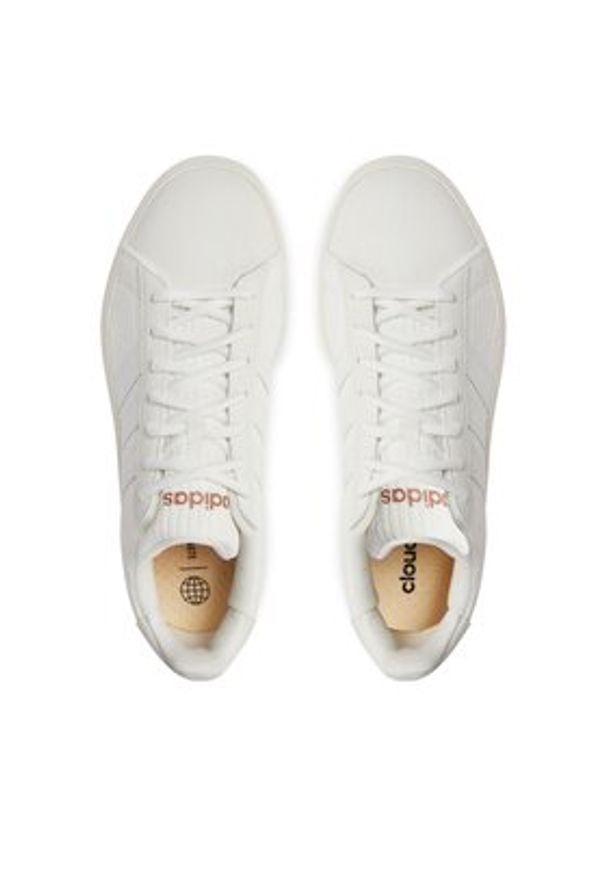 Adidas - adidas Sneakersy Grand Court 2.0 Shoes ID4476 Biały. Kolor: biały. Materiał: skóra