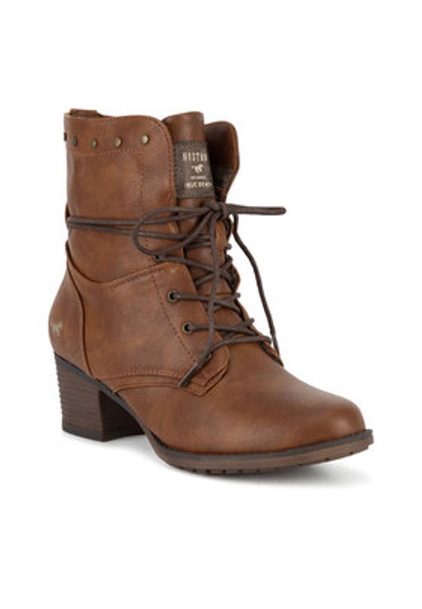 Mustang Trzewiki 1197-508 Brązowy. Kolor: brązowy. Materiał: materiał