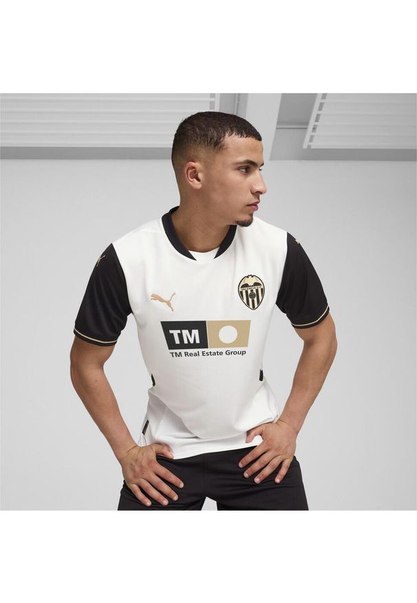 Puma - Męska koszulka domowa Valencia CF 24/25 PUMA White Black. Kolor: czarny, biały, wielokolorowy. Sport: piłka nożna