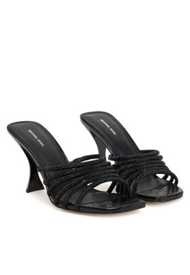 MICHAEL Michael Kors Klapki Haisley 40T5HSHS3S Czarny. Kolor: czarny. Materiał: skóra