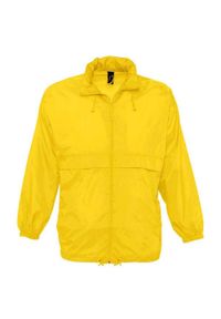 SOL'S - Wiatrówka Unisex Surf Dla Dorosłych. Kolor: żółty