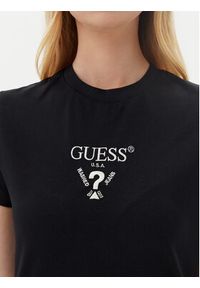Guess T-Shirt V4YI21 KCDH1 Czarny Slim Fit. Kolor: czarny. Materiał: bawełna #3