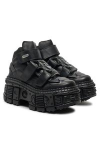 NEW ROCK Sneakersy M-WALL285-S2 Czarny. Kolor: czarny. Materiał: skóra #6