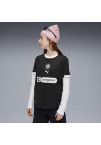 Puma - Młodzieżowa trzecia koszulka FC St. Pauli 25/26 PUMA Black White. Kolor: czarny, biały, wielokolorowy. Sport: piłka nożna