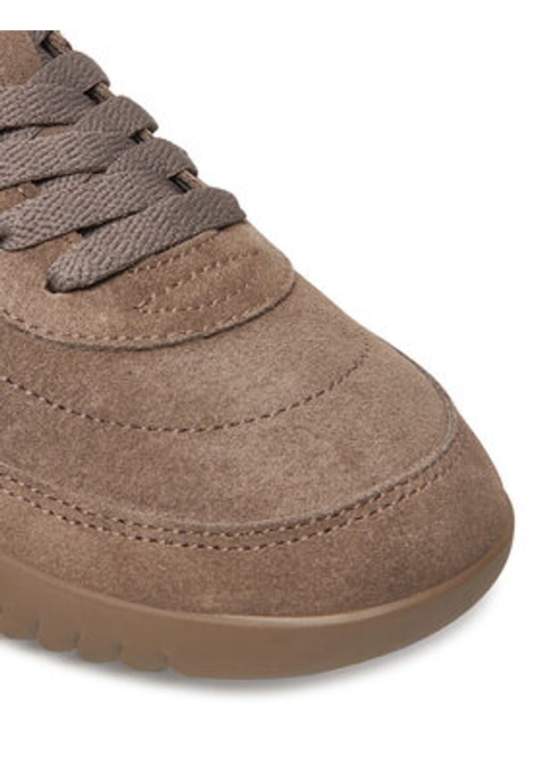 BOSS Sneakersy Carlynn 50541691 Beżowy. Kolor: beżowy. Materiał: zamsz, skóra