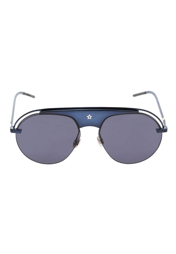 Granatowe okulary damskie Dior. Kolor: niebieski