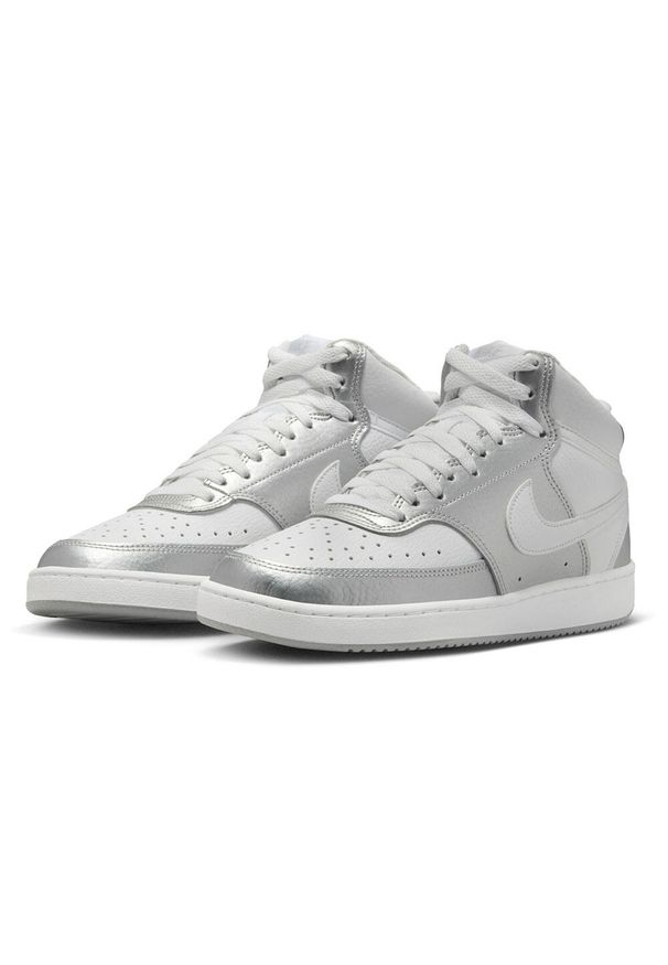 Buty Sportowe Damskie Nike WMNS Court Vision Mid. Okazja: na co dzień. Kolor: biały. Model: Nike Court. Sport: turystyka piesza