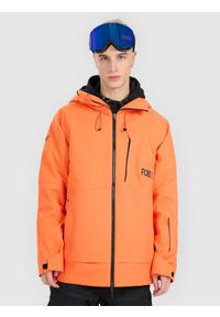 4f - 4F Kurtka snowboardowa membrana 15000 męska - pomarańczowa 3XL. Kolor: pomarańczowy. Materiał: poliester, materiał. Długość rękawa: raglanowy rękaw. Sezon: zima #2
