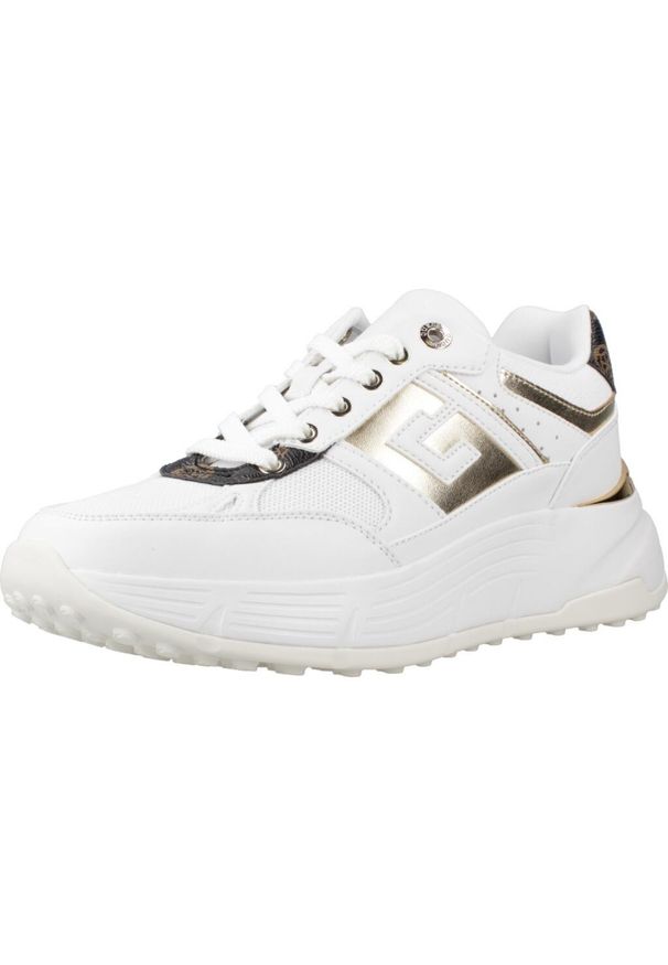Guess - Kapcie GUESS FLTFON FAB12 Biały. Kolor: biały. Materiał: syntetyk, tkanina. Styl: sportowy