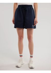 Big-Star - Szorty damskie dresowe granatowe Arisala 403. Okazja: do domu. Kolor: niebieski. Materiał: dresówka. Wzór: haft, ze splotem. Styl: klasyczny, sportowy #1