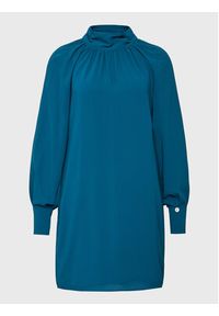 Kontatto Sukienka codzienna MG4013 Granatowy Relaxed Fit. Okazja: na co dzień. Kolor: niebieski. Materiał: syntetyk. Typ sukienki: proste. Styl: casual #4