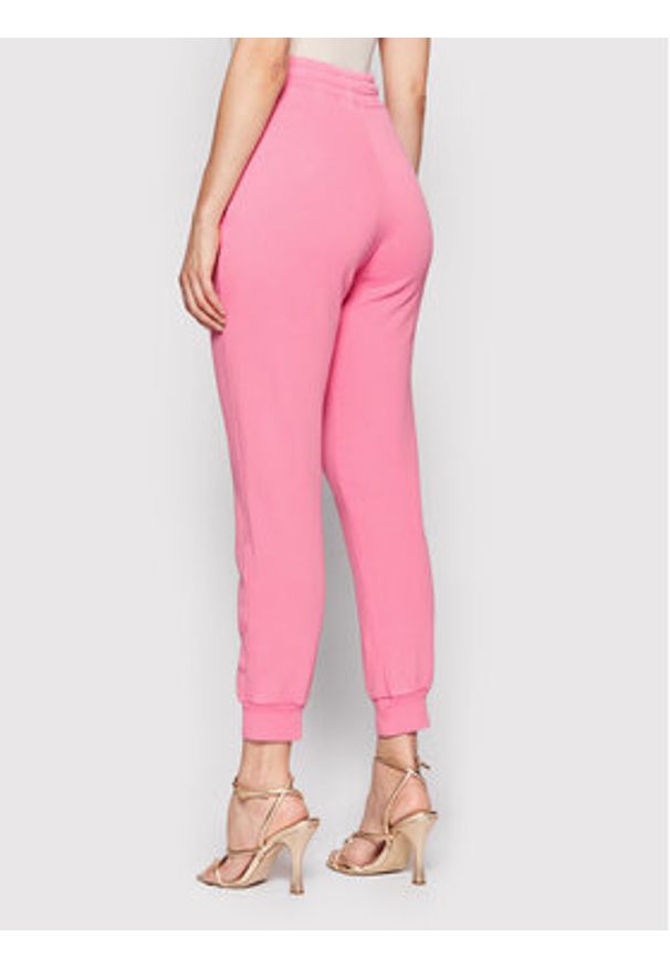 Pinko Spodnie dresowe Carico 1G17DC Y7Y5 Różowy Regular Fit. Kolor: różowy. Materiał: bawełna, dresówka