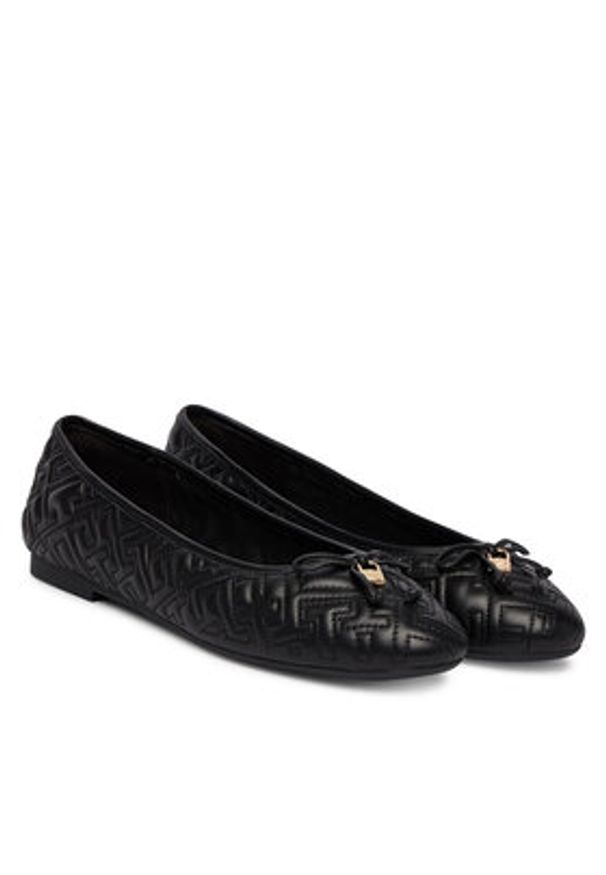 TOMMY HILFIGER - Tommy Hilfiger Baleriny Th Quilted Ballerina FW0FW09264 Czarny. Kolor: czarny. Materiał: skóra