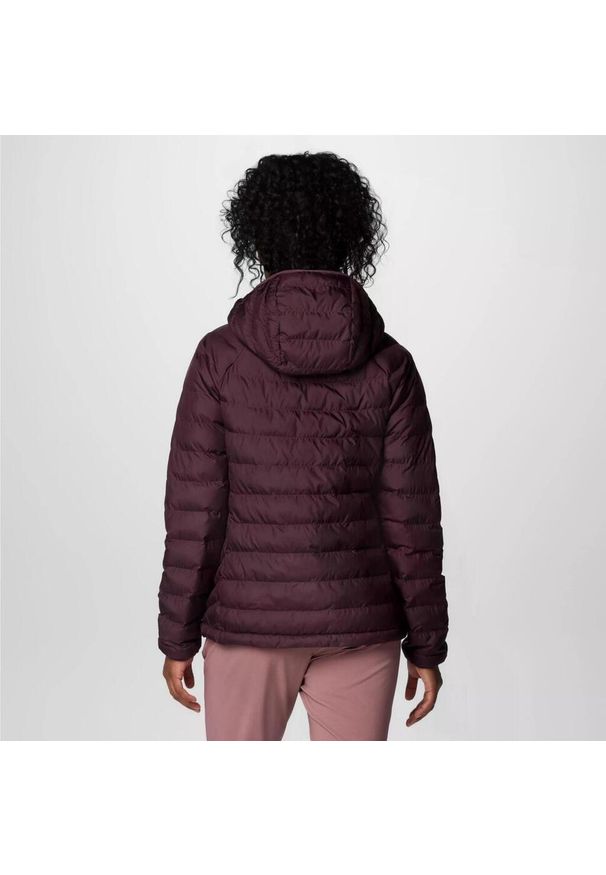 columbia - Kurtka COLUMBIA POWDER LITE II HOODED JACKET Bordeaux. Kolor: czerwony. Materiał: syntetyk