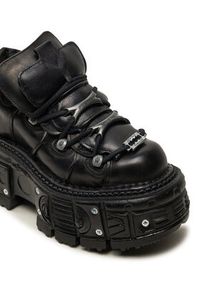 NEW ROCK Sneakersy M-TANK106-C2 Czarny. Kolor: czarny. Materiał: skóra #5