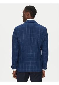 BOSS Marynarka H-Hutson-233 50540502 Niebieski Slim Fit. Kolor: niebieski. Materiał: len, wiskoza #5