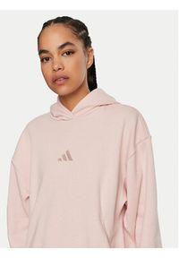 Adidas - adidas Bluza ALL SZN Fleece IY6765 Różowy Loose Fit. Kolor: różowy. Materiał: bawełna #2