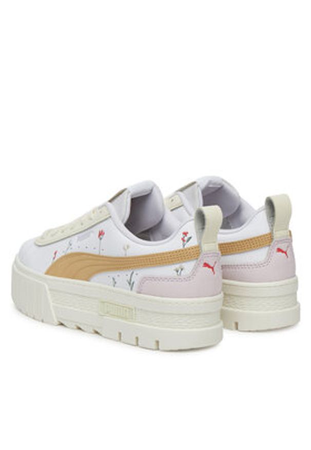 Puma Sneakersy Mayze Secret Garden Wns 401262 01 Biały. Kolor: biały. Materiał: skóra