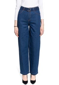 Lee - DAMSKIE SPODNIE JEANSOWE LEE HIGH WAIST STRAIGHT BELTED STRAIGHT LEG L30ZKE36 112106900. Stan: podwyższony #6