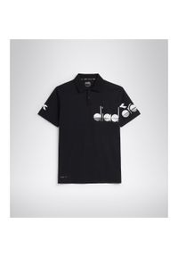 Koszulka do tenisa z krótkim rękawem męska Diadora SS POLO COACH black. Typ kołnierza: polo. Kolor: czarny. Długość rękawa: krótki rękaw. Długość: krótkie. Sport: tenis