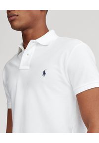 Ralph Lauren - RALPH LAUREN - Koszulka Polo Slim Fit. Typ kołnierza: polo. Kolor: biały. Materiał: bawełna. Wzór: aplikacja, haft. Styl: klasyczny #3