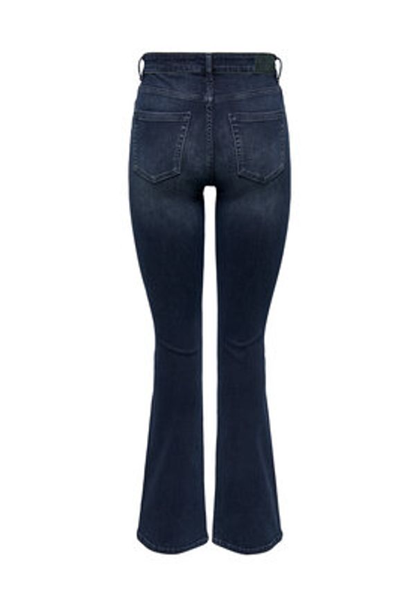 only - ONLY Jeansy Blush 15233833 Granatowy Flared Fit. Kolor: niebieski