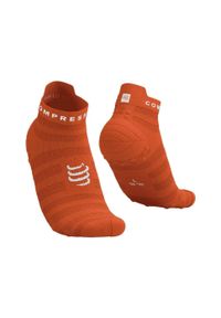 Skarpety biegowe Compressport Pro Racing Socks v4.0 Ultralight Run Low. Kolor: czerwony. Sport: bieganie