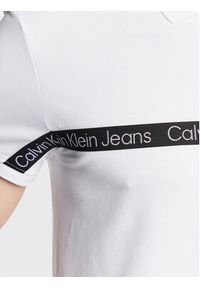 Calvin Klein Jeans Polo J30J322856 Biały Regular Fit. Typ kołnierza: polo. Kolor: biały. Materiał: bawełna #4