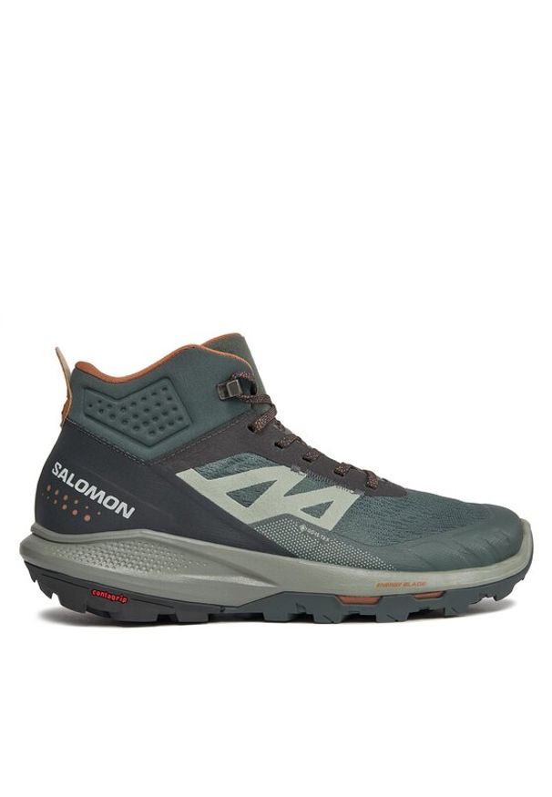 salomon - Salomon Trekkingi Outpulse Mid GORE-TEX L47297600 Zielony. Kolor: zielony. Technologia: Gore-Tex. Sport: turystyka piesza