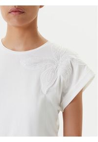 Morgan T-Shirt 251-DABANA Biały Regular Fit. Kolor: biały. Materiał: bawełna #3