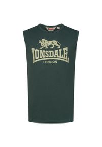 Tank top Lonsdale Regular Fit Clopton. Kolor: zielony #1