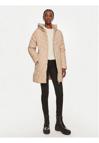 TOMMY HILFIGER - Tommy Hilfiger Kurtka puchowa Chevron WW0WW42622 Beżowy Regular Fit. Kolor: beżowy. Materiał: syntetyk. Sezon: zima #3