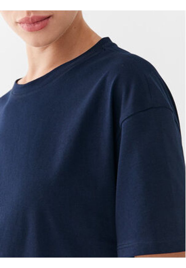 United Colors of Benetton - United Colors Of Benetton T-Shirt 3096D102O Granatowy Regular Fit. Kolor: niebieski. Materiał: bawełna