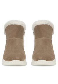Rieker Botki M6050-64 Beżowy. Kolor: beżowy. Materiał: skóra, zamsz #5