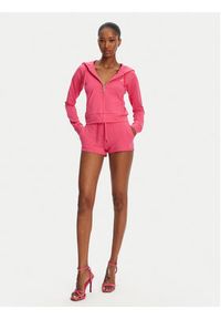 Juicy Couture Bluza Ola JCWAS125310 Różowy Slim Fit. Kolor: różowy. Materiał: bawełna #4