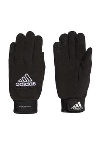 Adidas - Rękawice adidas Fieldplayer. Kolor: biały, wielokolorowy, czarny. Materiał: bawełna. Wzór: nadruk