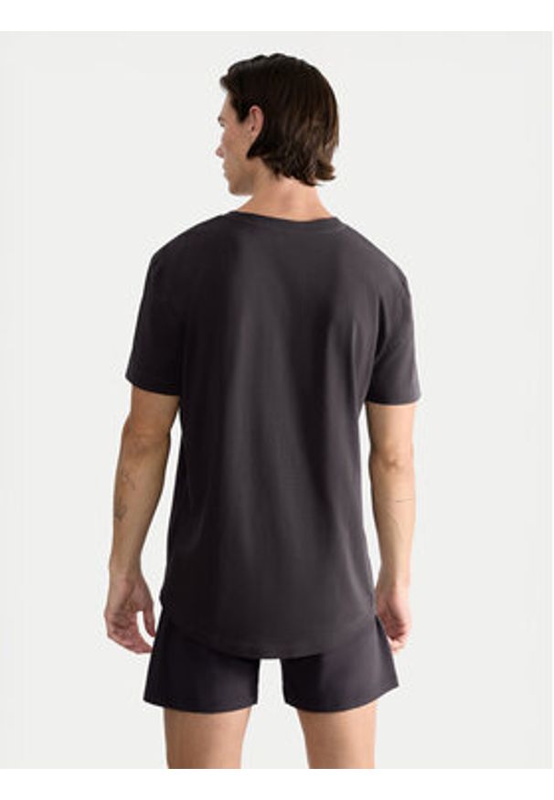 Sloggi T-Shirt 10215508 Szary Regular Fit. Kolor: szary. Materiał: bawełna
