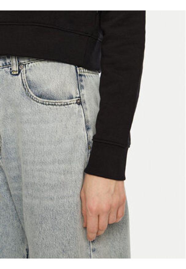 Guess Jeans Bluza W5RQ29 K68I4 Czarny Regular Fit. Kolor: czarny. Materiał: bawełna