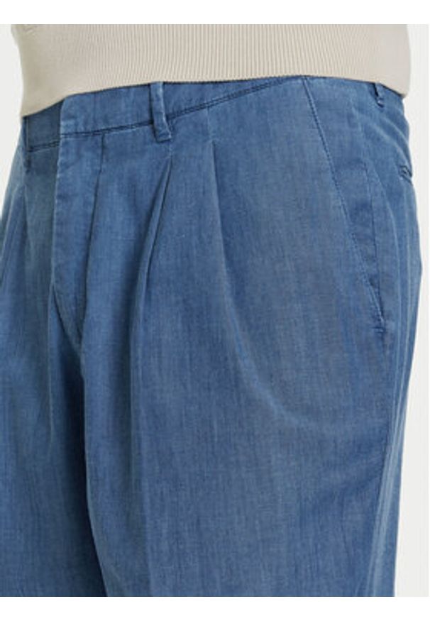 Baldessarini Chinosy B1 19127.1366 Niebieski Regular Fit. Kolor: niebieski. Materiał: bawełna