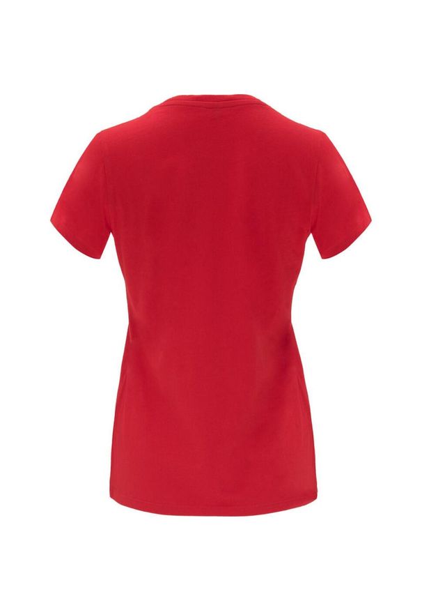 ROLY - Damska Koszulka Z Krótkim Rękawem Capri. Kolor: czerwony. Długość rękawa: krótki rękaw. Długość: krótkie. Sport: turystyka piesza