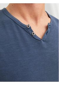 Jack & Jones T-Shirt Split 12164972 Granatowy Standard Fit. Kolor: niebieski. Materiał: bawełna #4