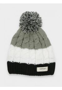 outhorn - Czapka zimowa męska. Materiał: polar, materiał, poliester, akryl, dzianina. Wzór: ze splotem, aplikacja. Sezon: zima #1