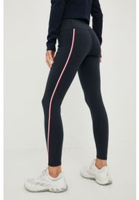 TOMMY HILFIGER - Tommy Hilfiger legginsy damskie kolor granatowy z aplikacją. Kolor: niebieski. Wzór: aplikacja #4