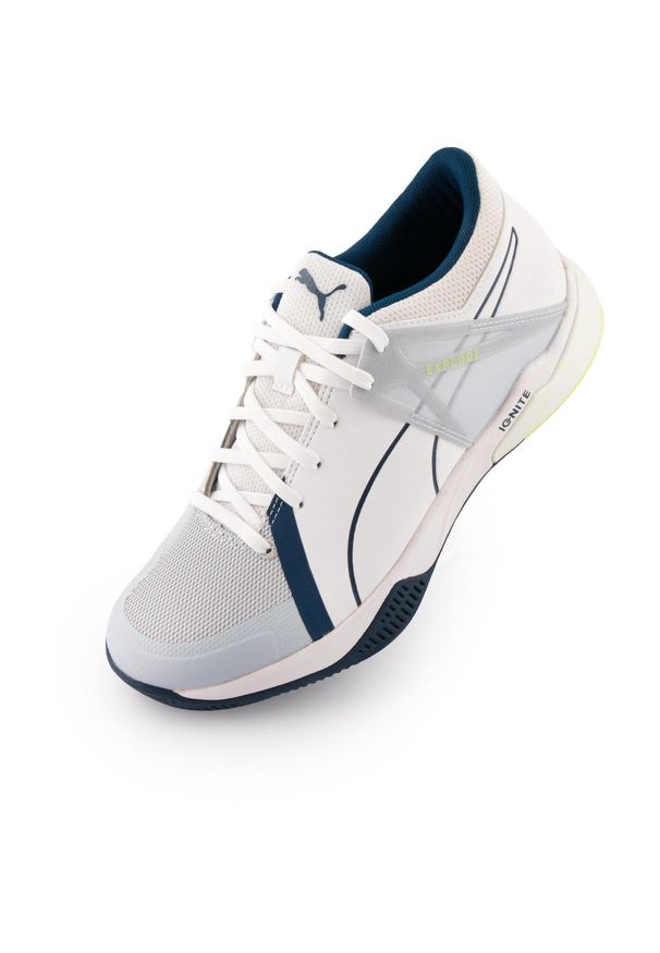 Puma Xbrid 2 Unisex Trampki Biały/Szary-Żółty Rozmiar 42.5. Kolor: szary, wielokolorowy, żółty. Materiał: skóra. Sport: piłka nożna