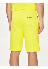 Karl Lagerfeld - KARL LAGERFELD Szorty sportowe 705032 542900 Żółty Regular Fit. Kolor: żółty. Materiał: bawełna. Styl: sportowy