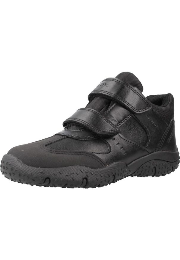 Geox - Kapcie GEOX JR BALTIC BOY B ABX Czarny. Kolor: czarny. Materiał: syntetyk, tkanina. Sport: turystyka piesza