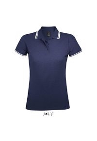 SOL'S - Damska koszulka polo Sol's Pasadena. Typ kołnierza: polo. Kolor: wielokolorowy, niebieski, biały. Materiał: bawełna #1