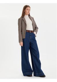 TOMMY HILFIGER - Tommy Hilfiger Marynarka Heritage WW0WW48266 Beżowy Regular Fit. Kolor: beżowy. Materiał: wełna #5